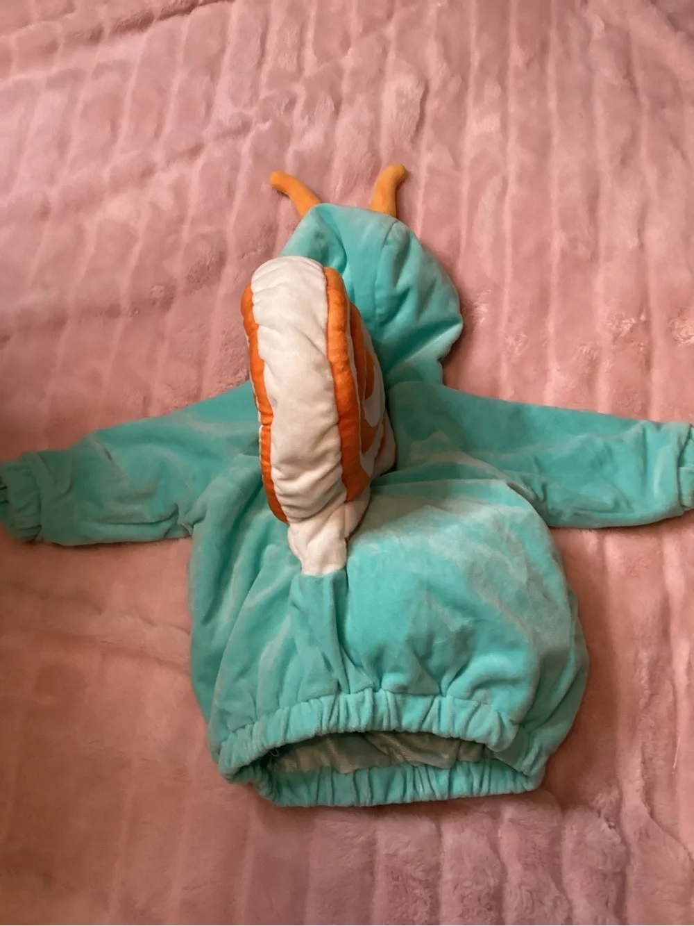 Unk Blue Green Snail Costume Jacket with Orange Shell Accent